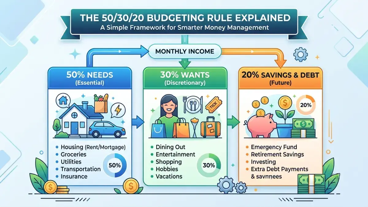 The 50:30:20 Budgeting Rule Explained- A Simple Framework for Smarter Money Management